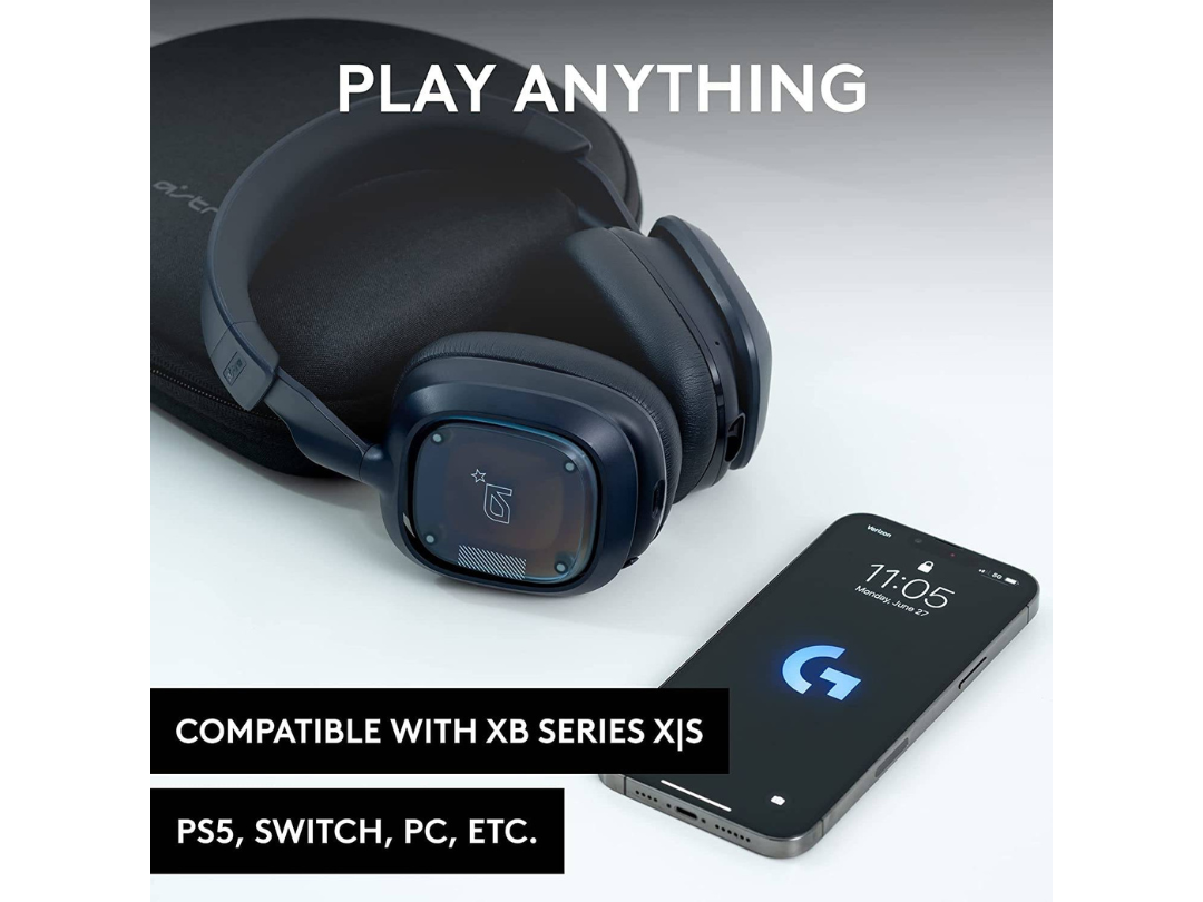 Logitech Astro A30 Lightspeed Wireless Gaming Headset, Bluetooth, Dolby Atmos, Detachable Boom, 27H Battery, USB-C Charging, For PS5, XBox Series XS, Mac, Windows 10/11 & Mobile, Blue | 939-002008 Logitech Astro A30 Lightspeed Wireless Gaming Headset, Bluetooth, Dolby Atmos, Detachable Boom, 27H Battery, USB-C Charging, For PS5, XBox Series XS, Mac, Windows 10/11 & Mobile, Blue | 939-002008